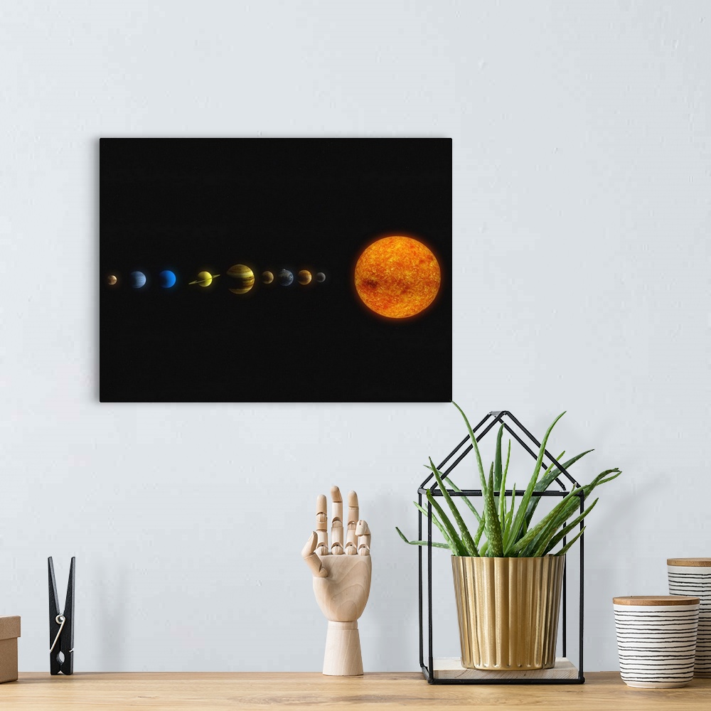 solar system wall art