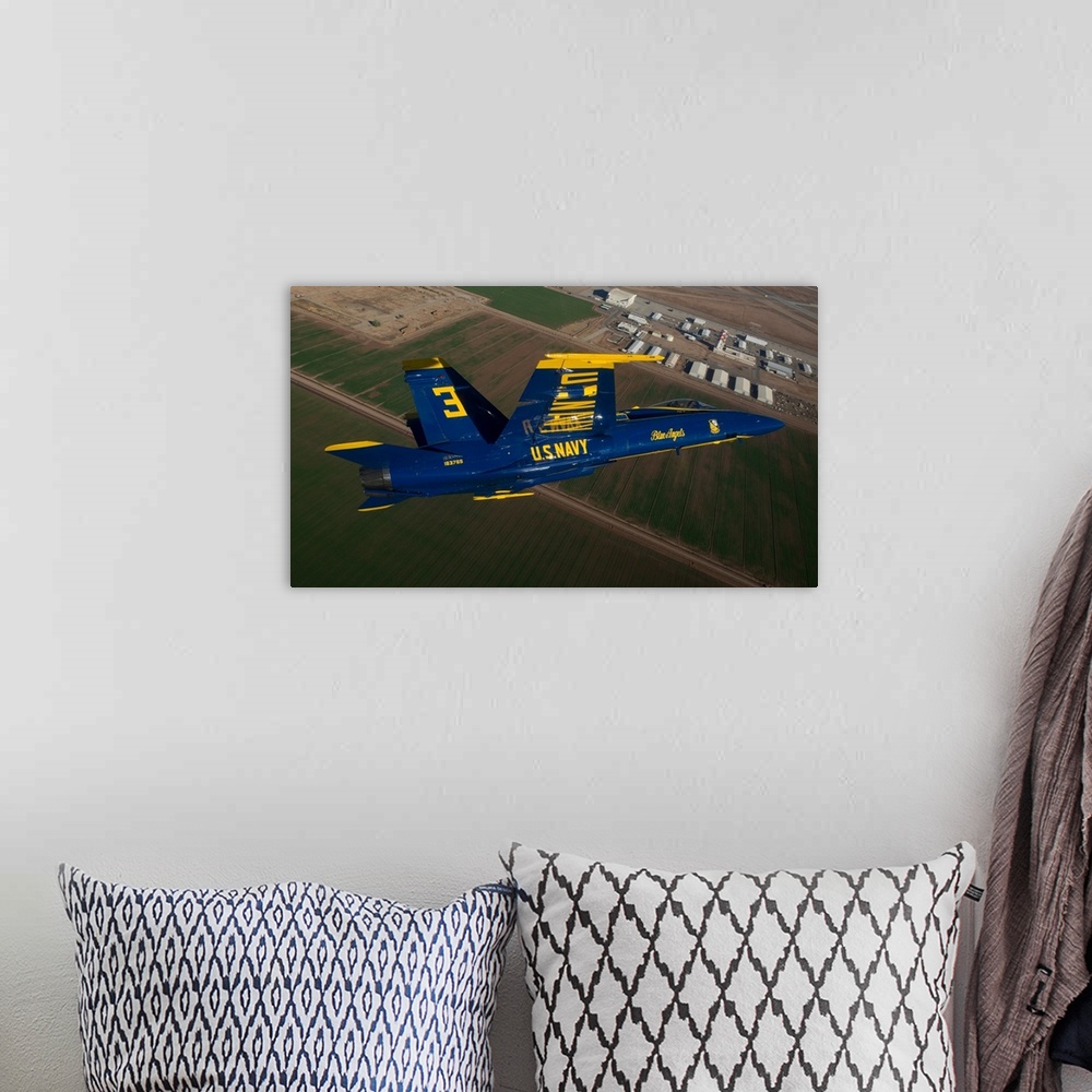 A bohemian room featuring The Blue Angels perform over El Centro, California.