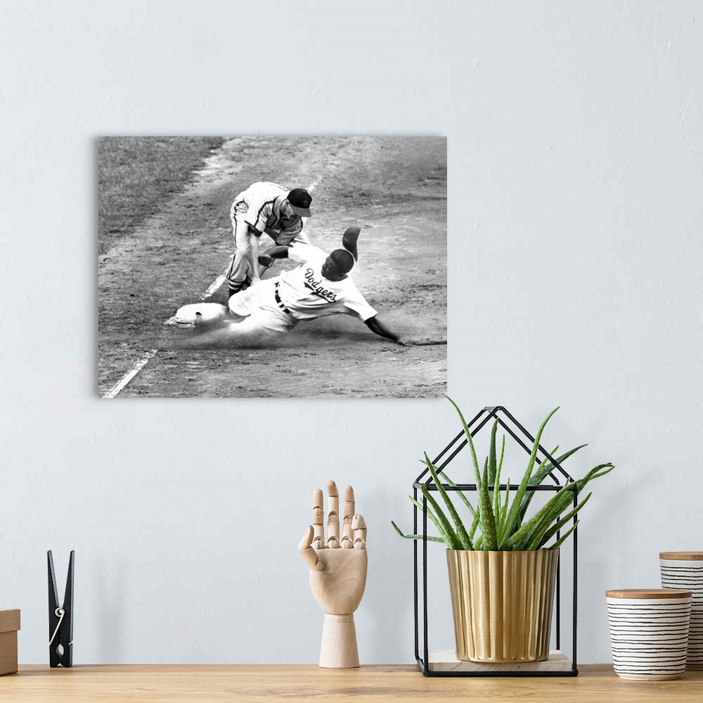 WRAPPED CANVAS 1947 Brooklyn DODGERS Print Vintage 