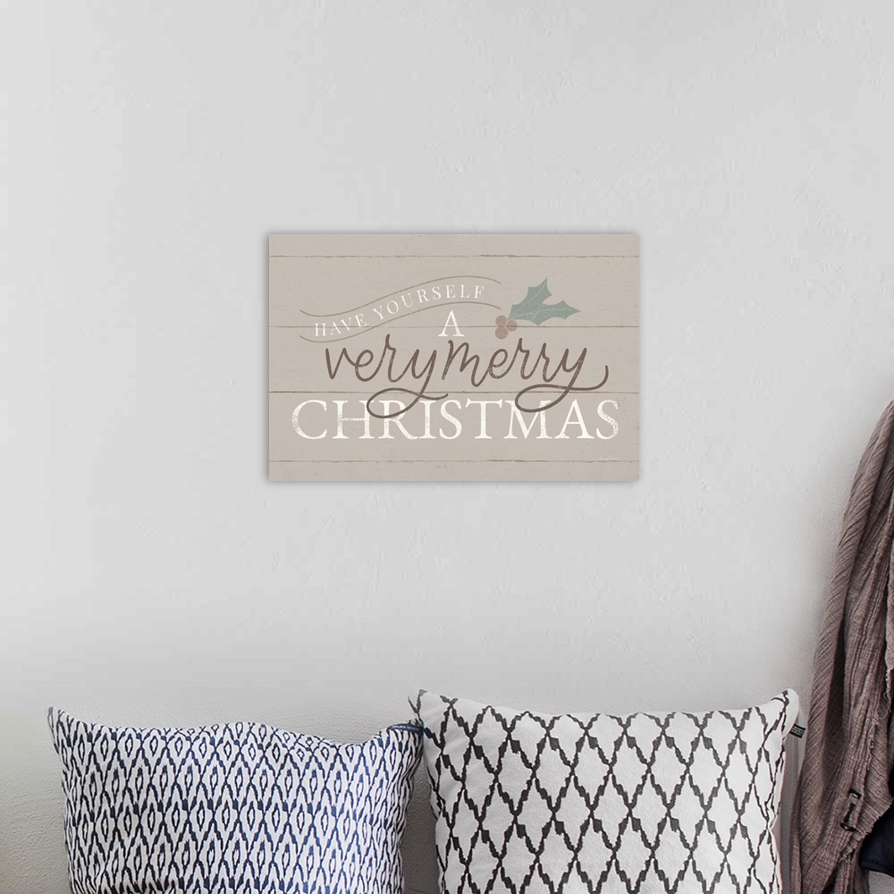 A bohemian room featuring Vintage Christmas IV Neutral