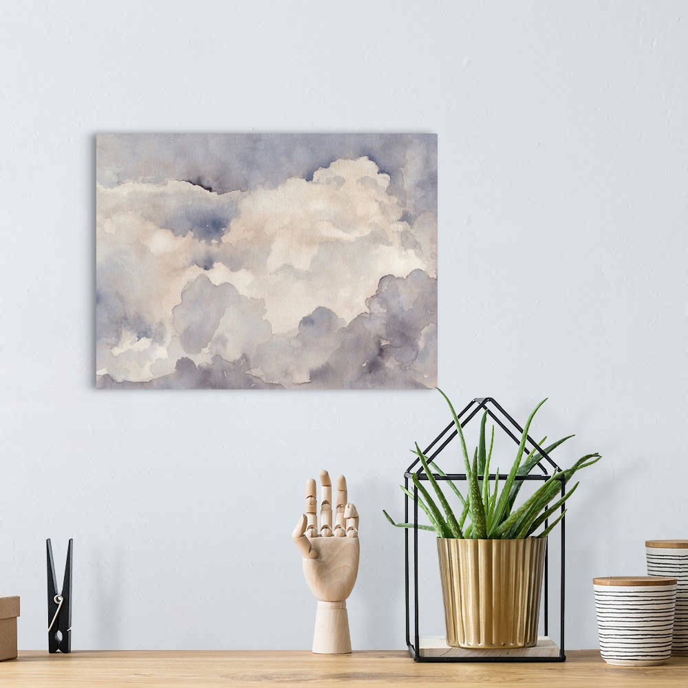 A bohemian room featuring Clouds In Neutral I