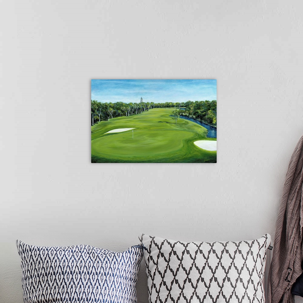A bohemian room featuring Island Golf