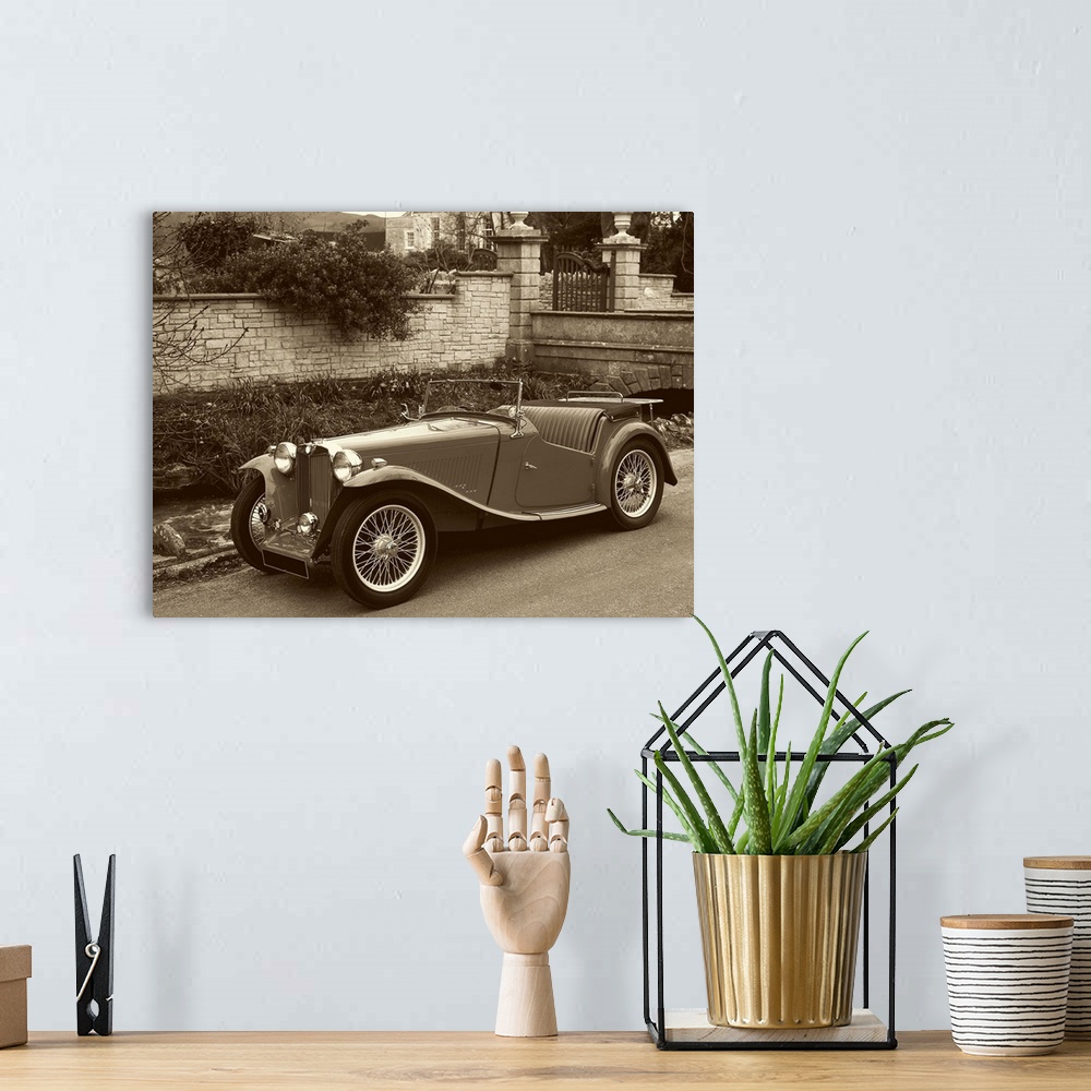 A bohemian room featuring Vintage Cars II
