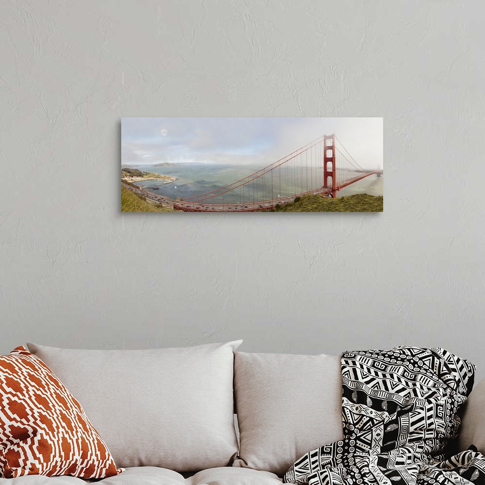 A bohemian room featuring Golden Gate Panorama, San Francisco, California