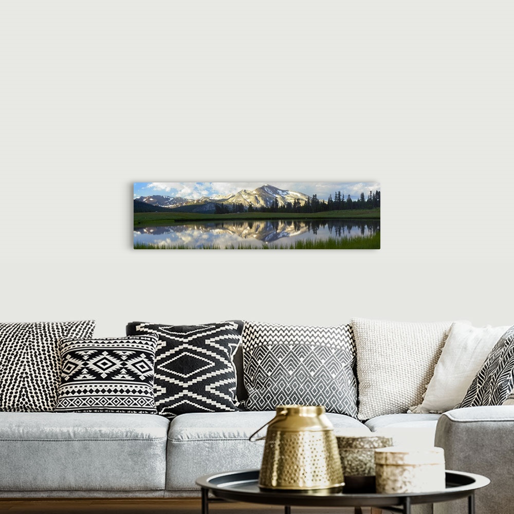 A bohemian room featuring Panorama of Mammoth Peak and Kuna Crest, Yosemite National Park, California