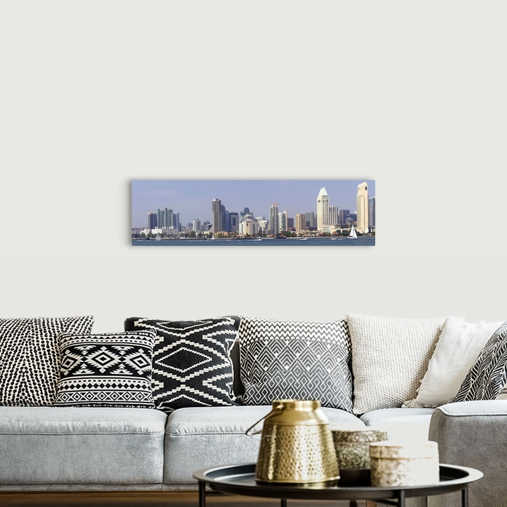 A bohemian room featuring Skylines at the waterfront, San Diego, San Diego County, California