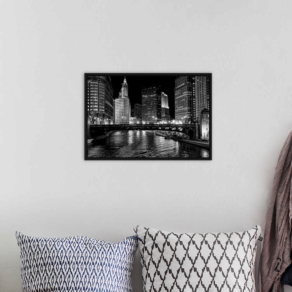 A bohemian room featuring Chicago River