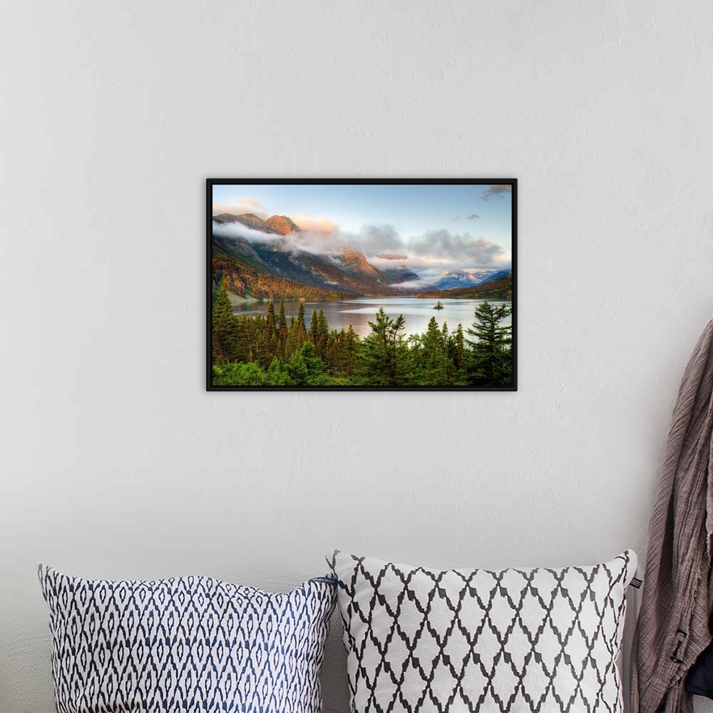 A bohemian room featuring MT, Glacier National Park, Saint Mary Lake and Wild Goose Island