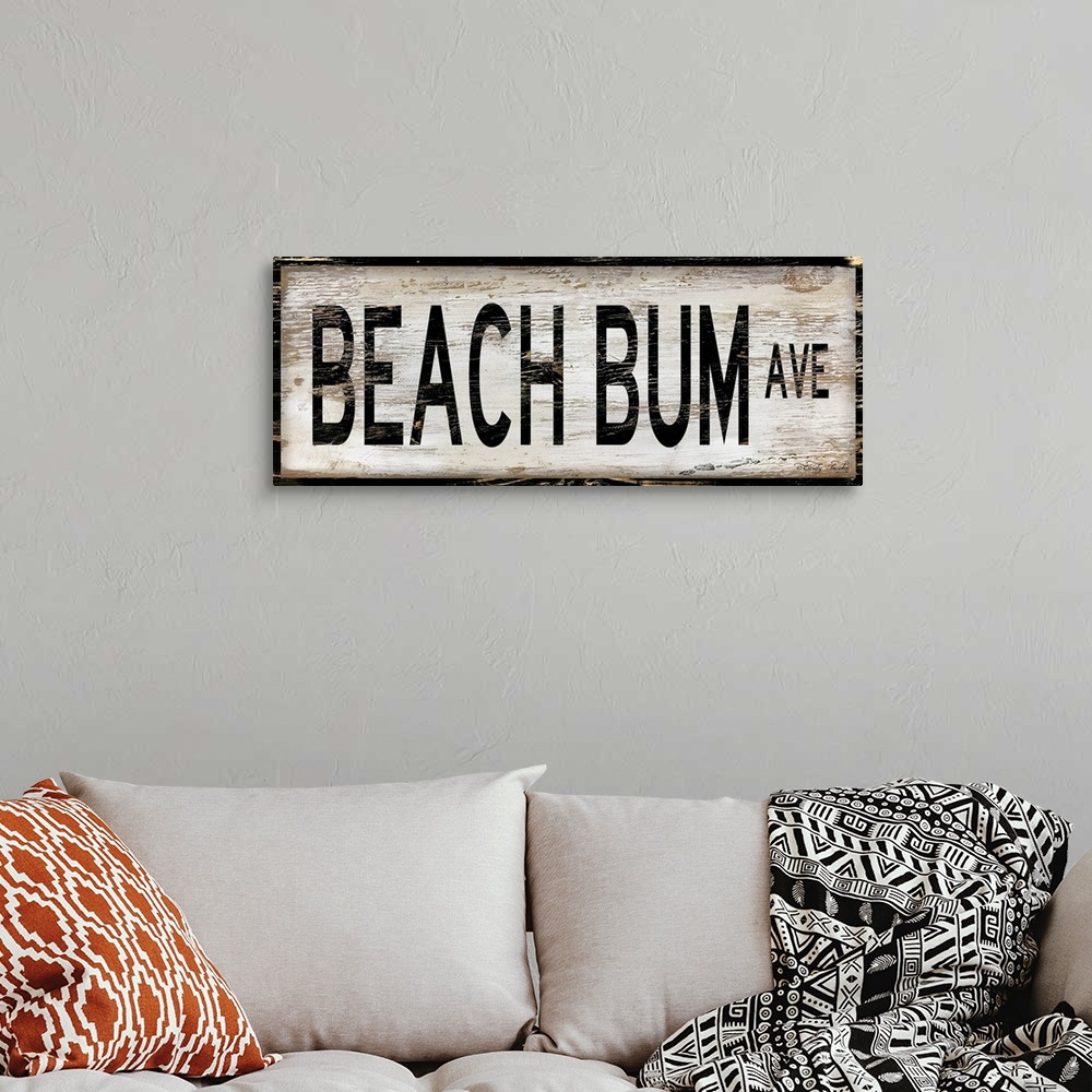A bohemian room featuring Beach Bum