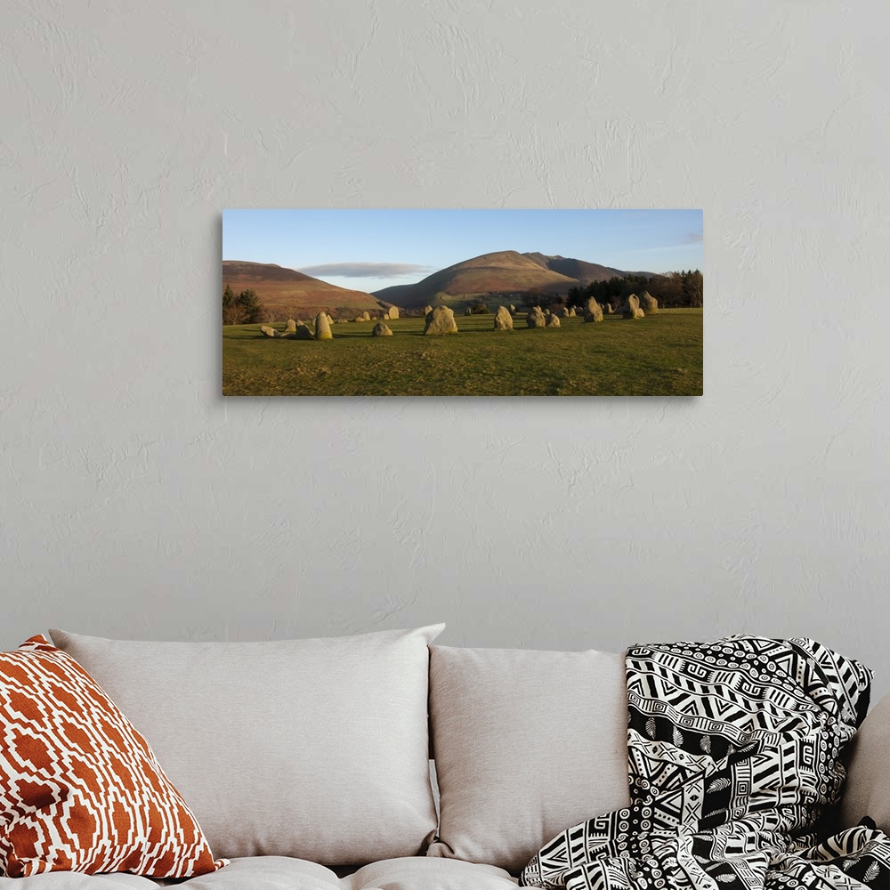 A bohemian room featuring Saddleback, from Castlerigg Stone Circle, Lake District National Park, Cumbria, England