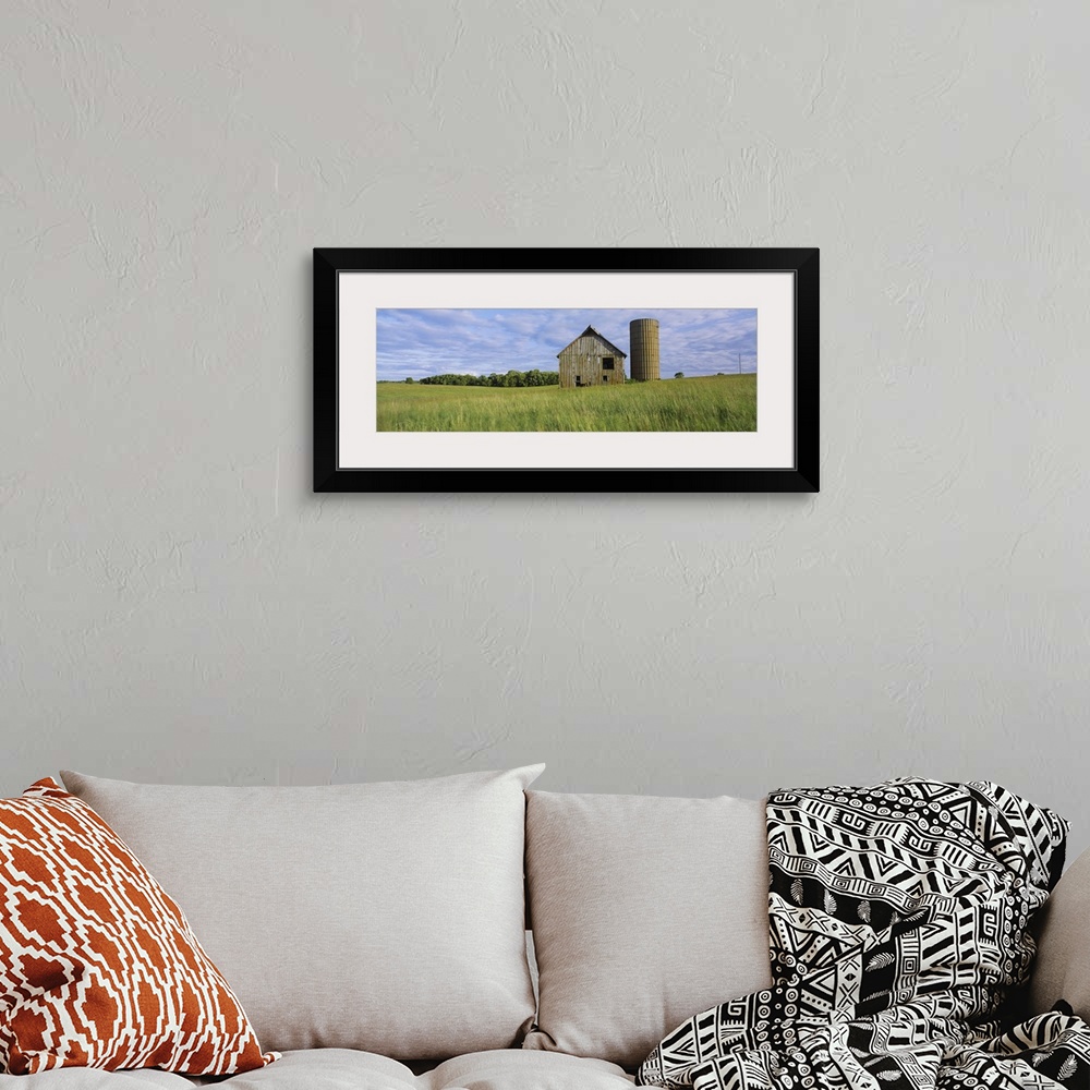 A bohemian room featuring Barn in a field, Otter Tail County, Minnesota