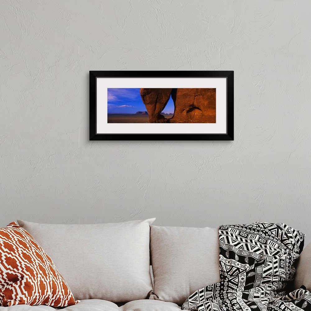 A bohemian room featuring Teardrop Window Monument Valley AZ