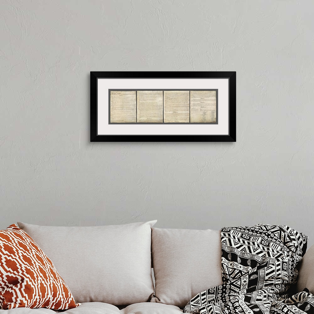 A bohemian room featuring United States Constitution - Horizontal