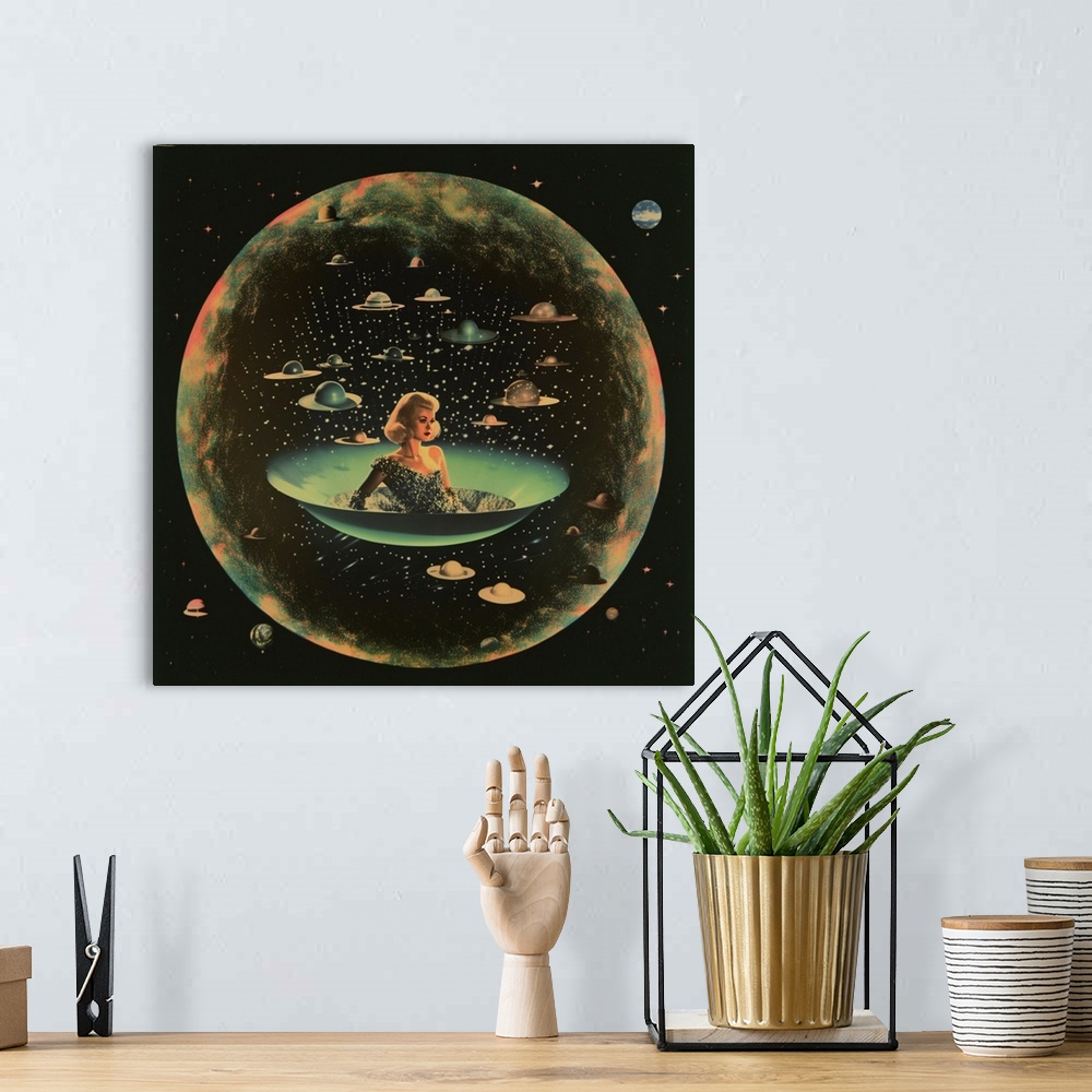 A bohemian room featuring Space Bubble