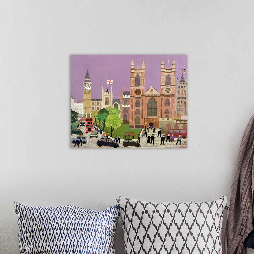 A bohemian room featuring The Five Towers of Westminster