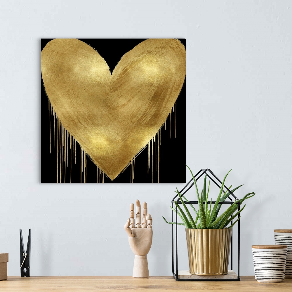 A bohemian room featuring Big Hearted Gold on Black