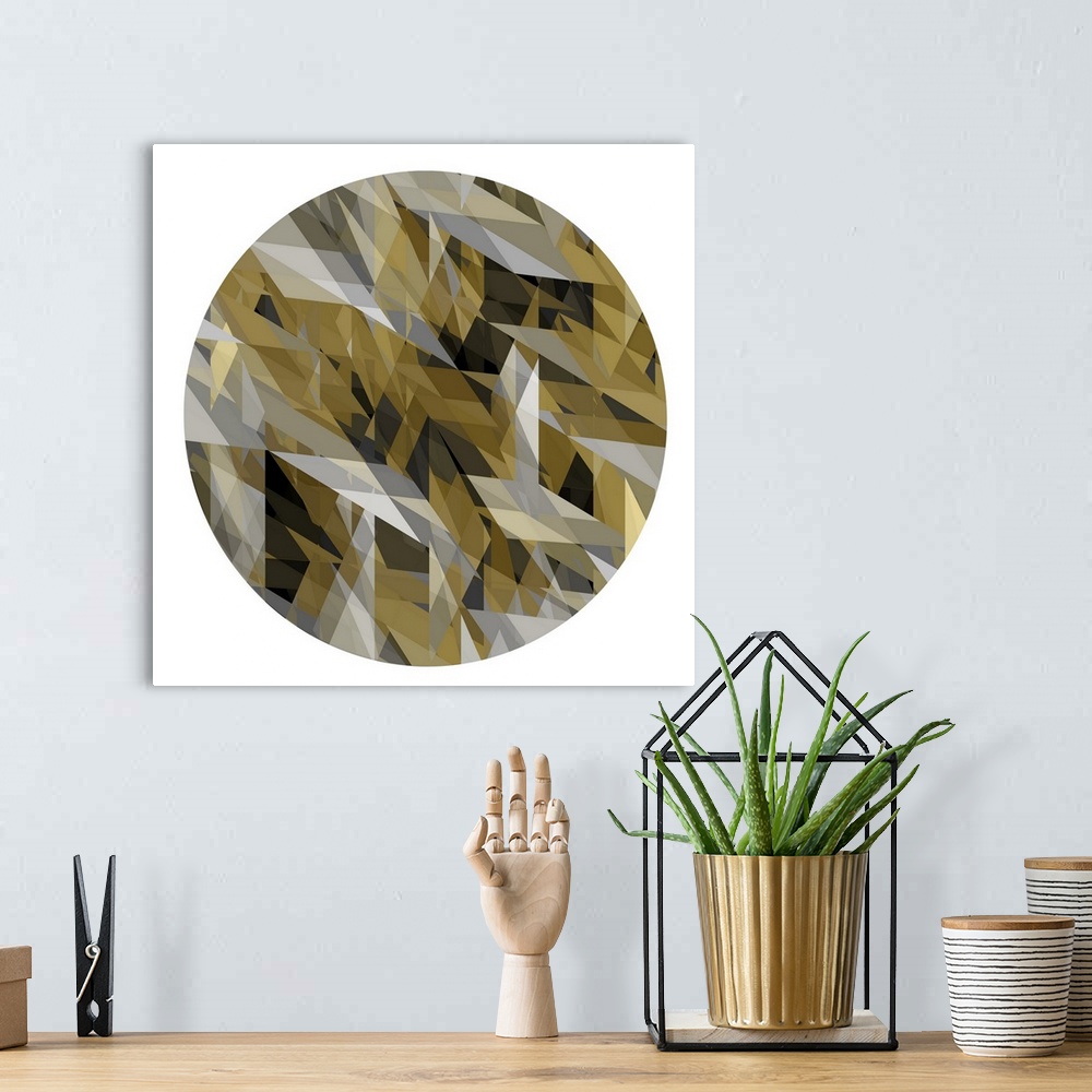 Shaped Canvas Prints, Triangle, Round