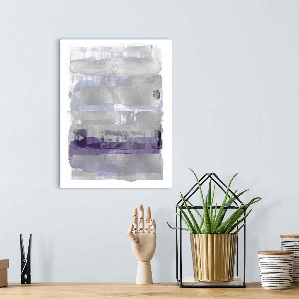 A bohemian room featuring Abstract Expressions Purple
