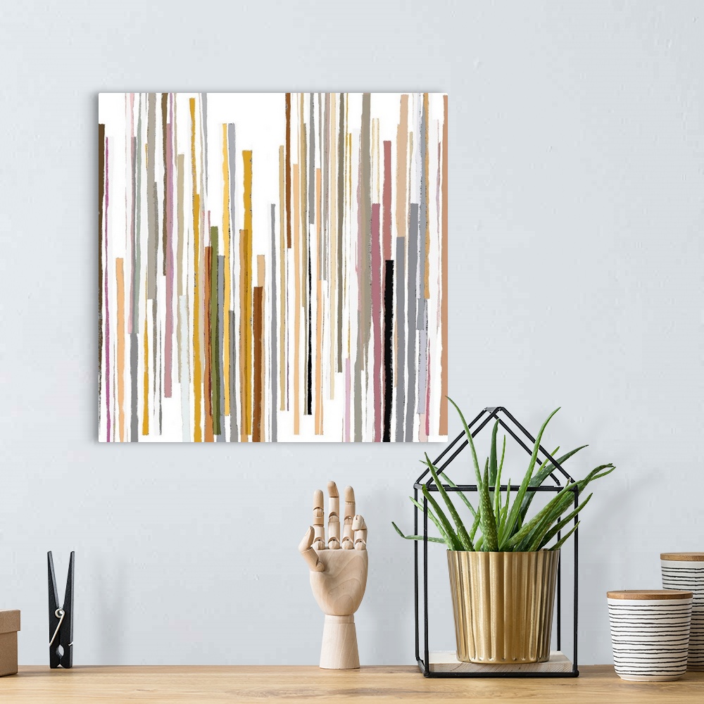 A bohemian room featuring Abstract Lines 2