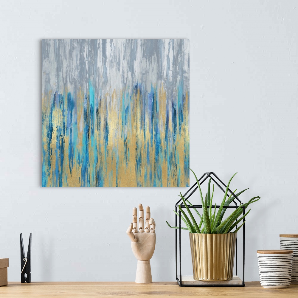 A bohemian room featuring Abstract Lines I