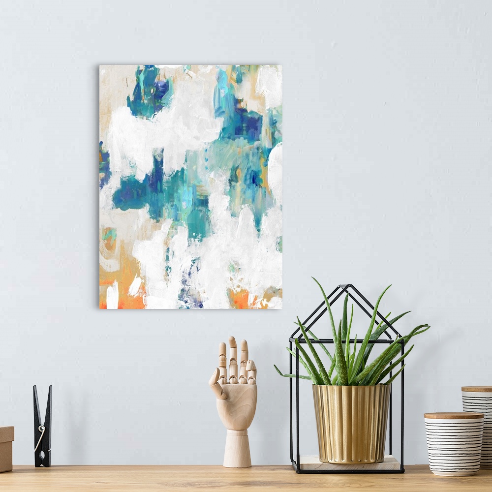 A bohemian room featuring Abstract Spots VI