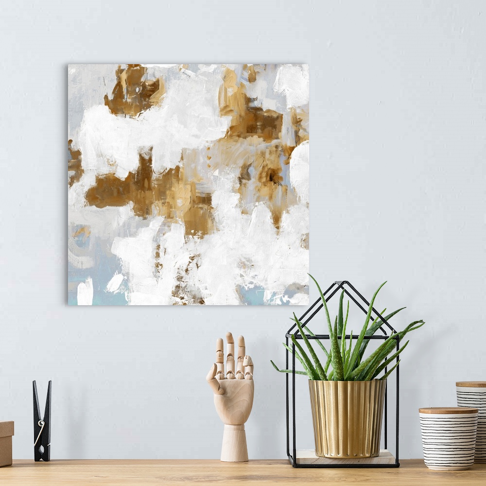 A bohemian room featuring Abstract Spots VII