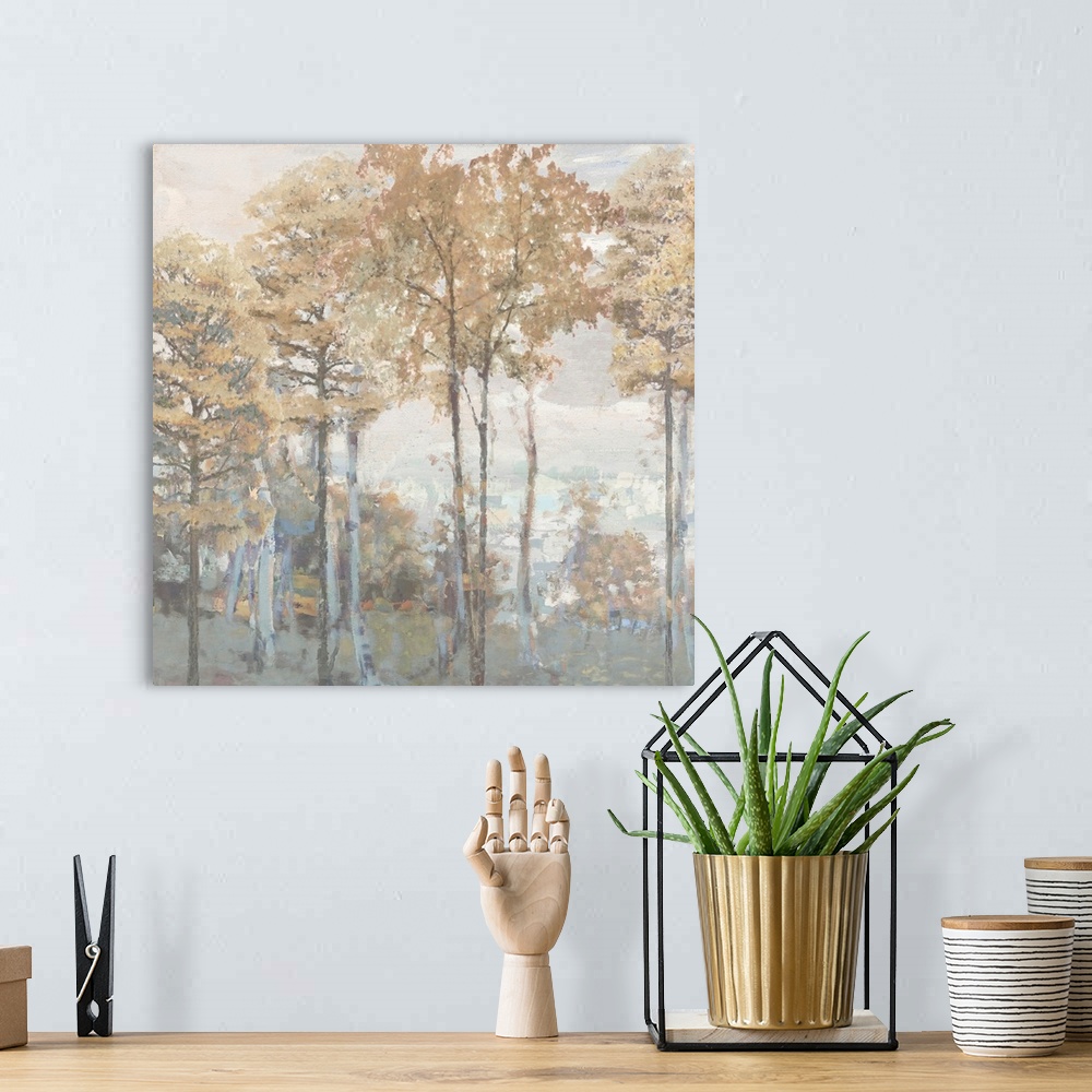 A bohemian room featuring Abstract Trees II
