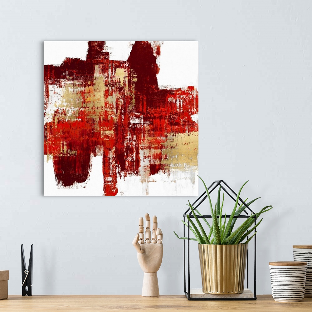 A bohemian room featuring Big Reds Abstract