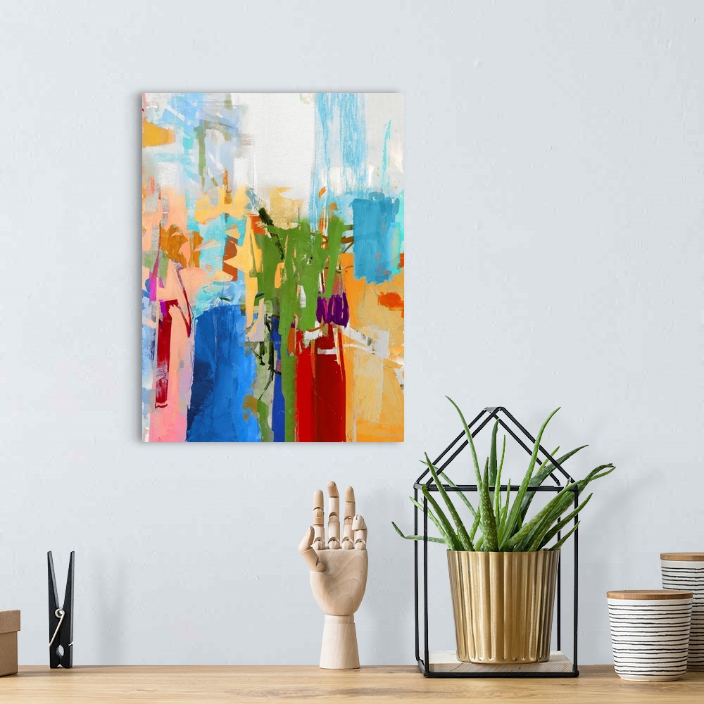 A bohemian room featuring Mix Brush Abstract