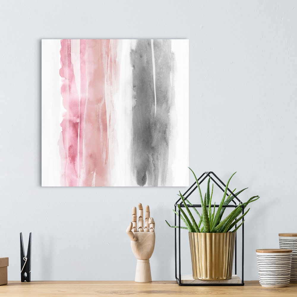 A bohemian room featuring Watercolor Drip VII