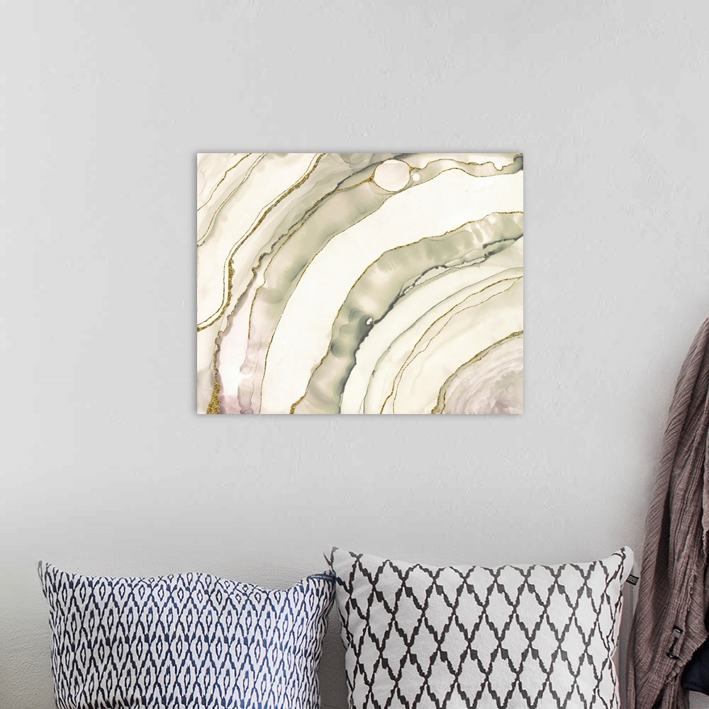 A bohemian room featuring The fluidity and flow of this kinetic abstract decor accent is perfect for any decor