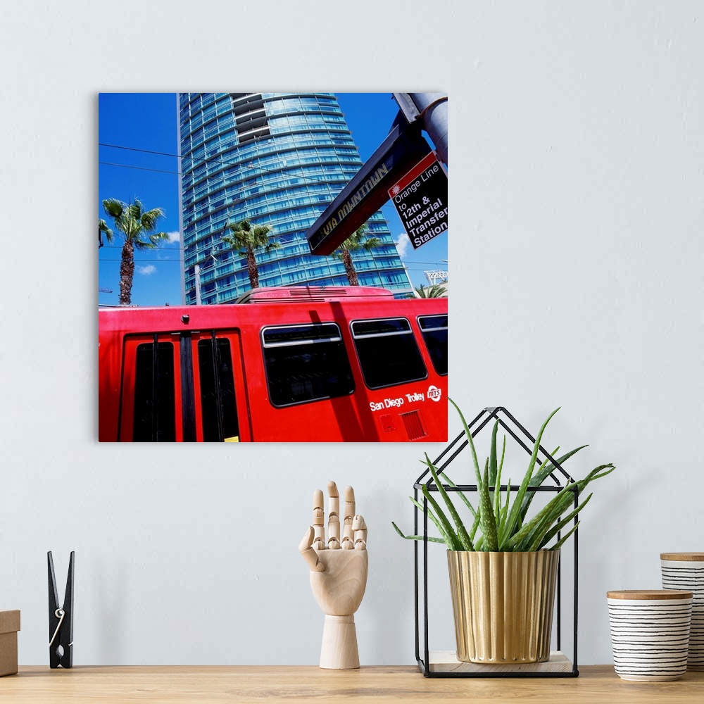 A bohemian room featuring California, San Diego, Trolleys cars