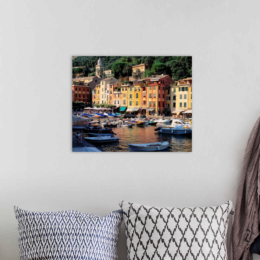 A bohemian room featuring Italy, Liguria, Portofino, The small harbor