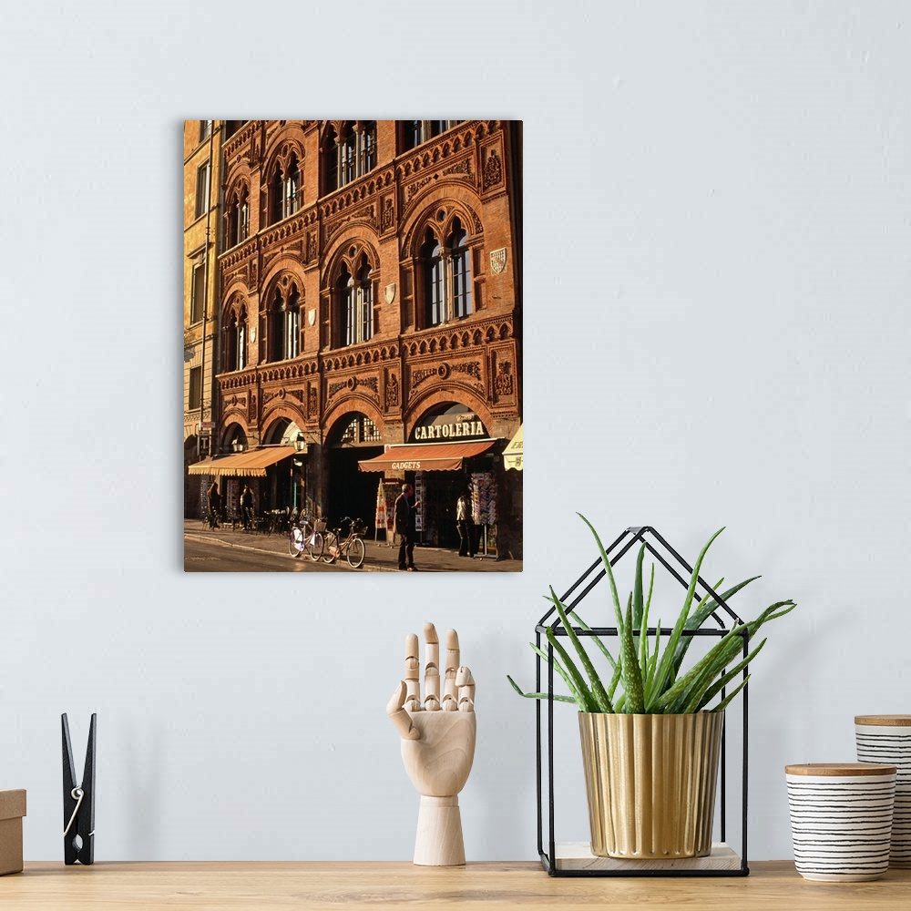 A bohemian room featuring Italy, Tuscany, Pisa, Caffe dell'Ussero Palace along Arno river