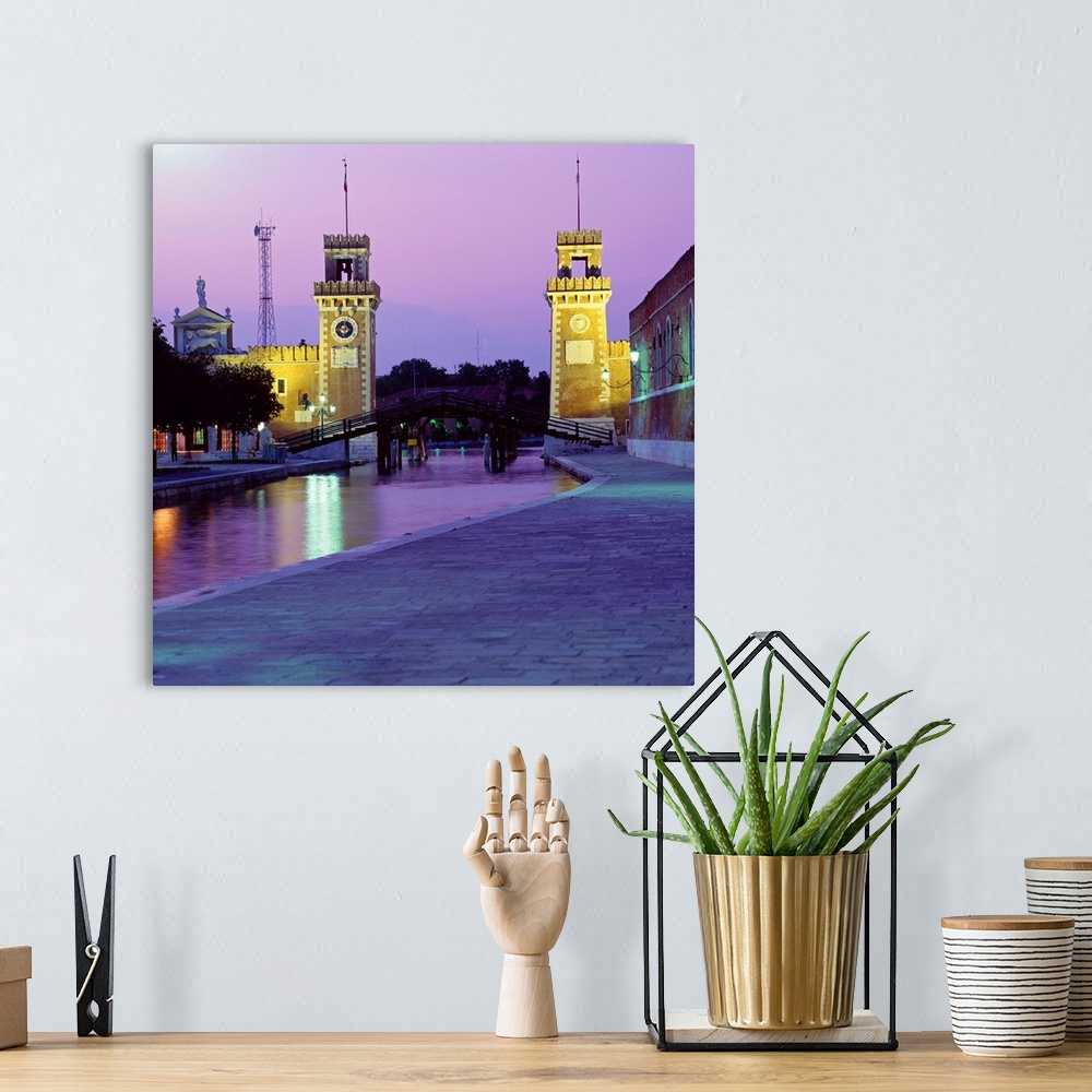 A bohemian room featuring Italy, Veneto, Venice, Arsenale, towers at entrance