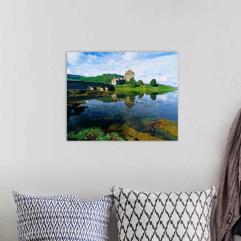 A bohemian room featuring Scotland, Highlands, Eilean Donan Castle