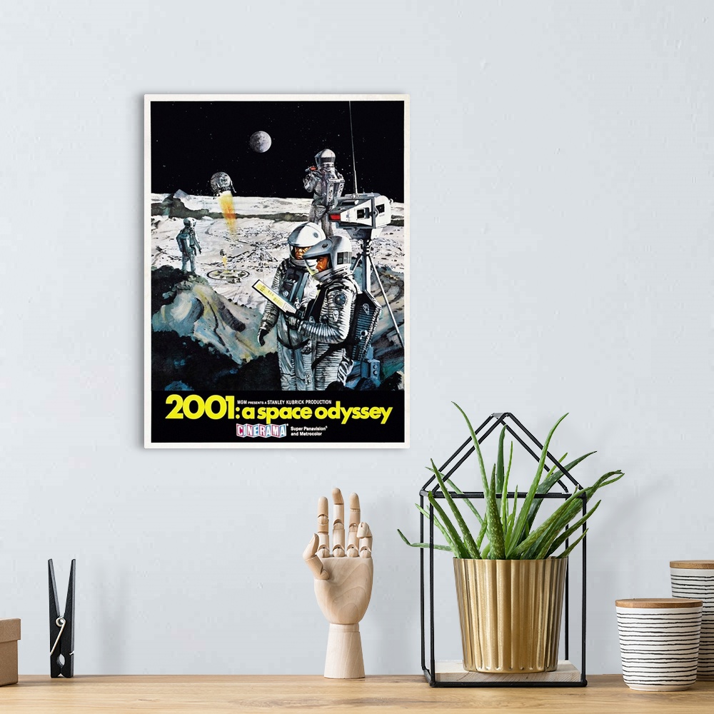 A bohemian room featuring 2001: A SPACE ODYSSEY, US poster, 1968
