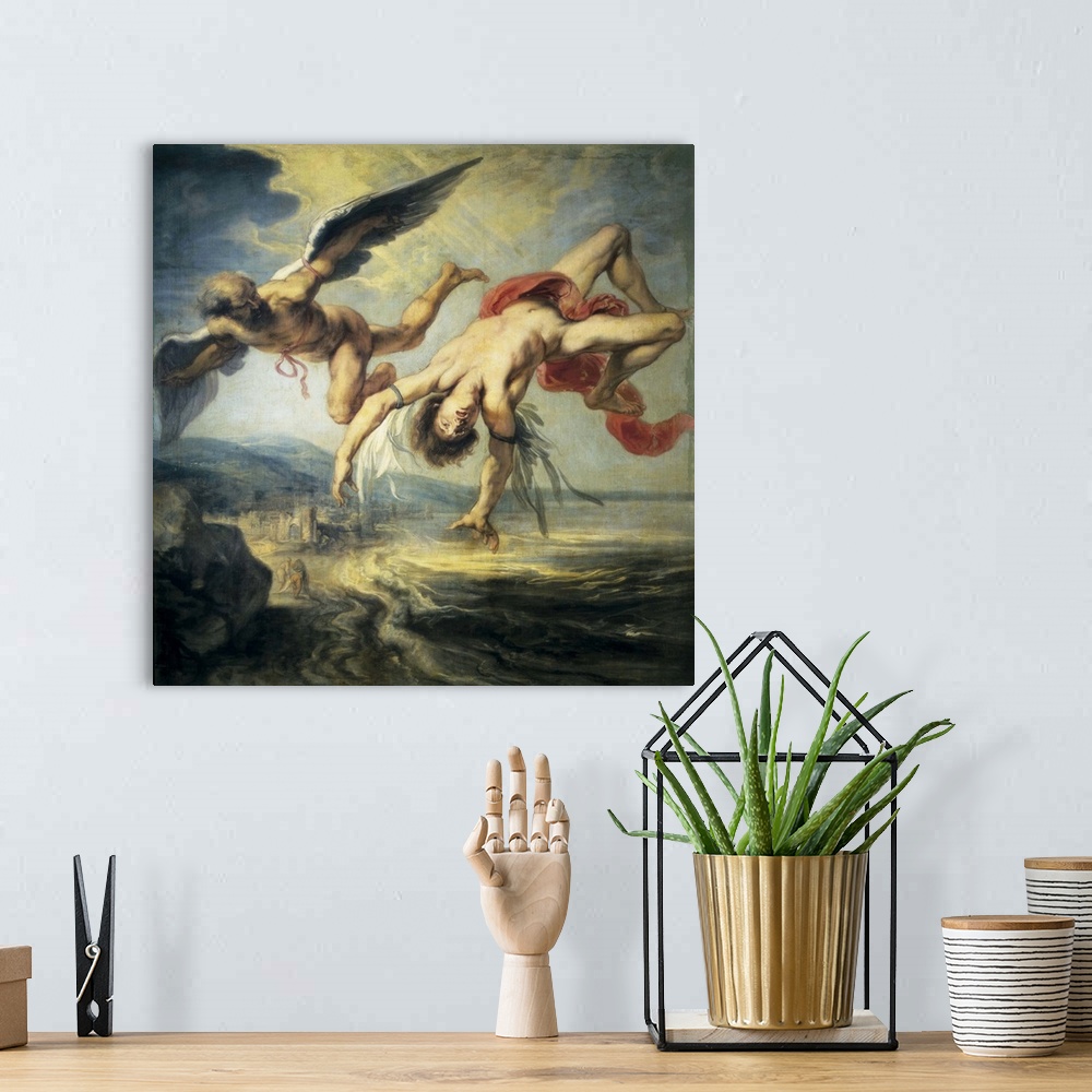 The Fall of Icarus by Jacob Peter Gowy Wall Art, Canvas Prints, Framed ...