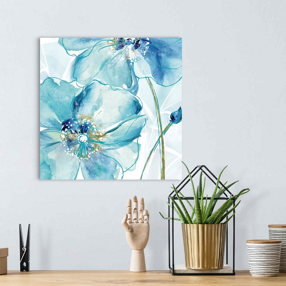Blue Spring Poppy II Wall Art, Canvas Prints, Framed Prints, Wall Peels ...