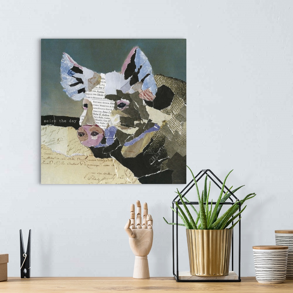 A bohemian room featuring Country Pig