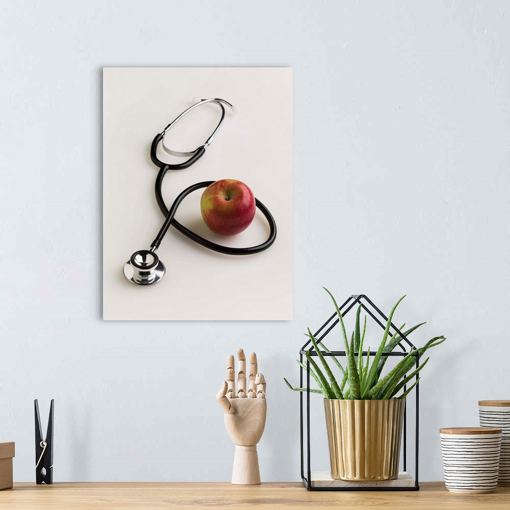 A bohemian room featuring Apple and stethoscope
