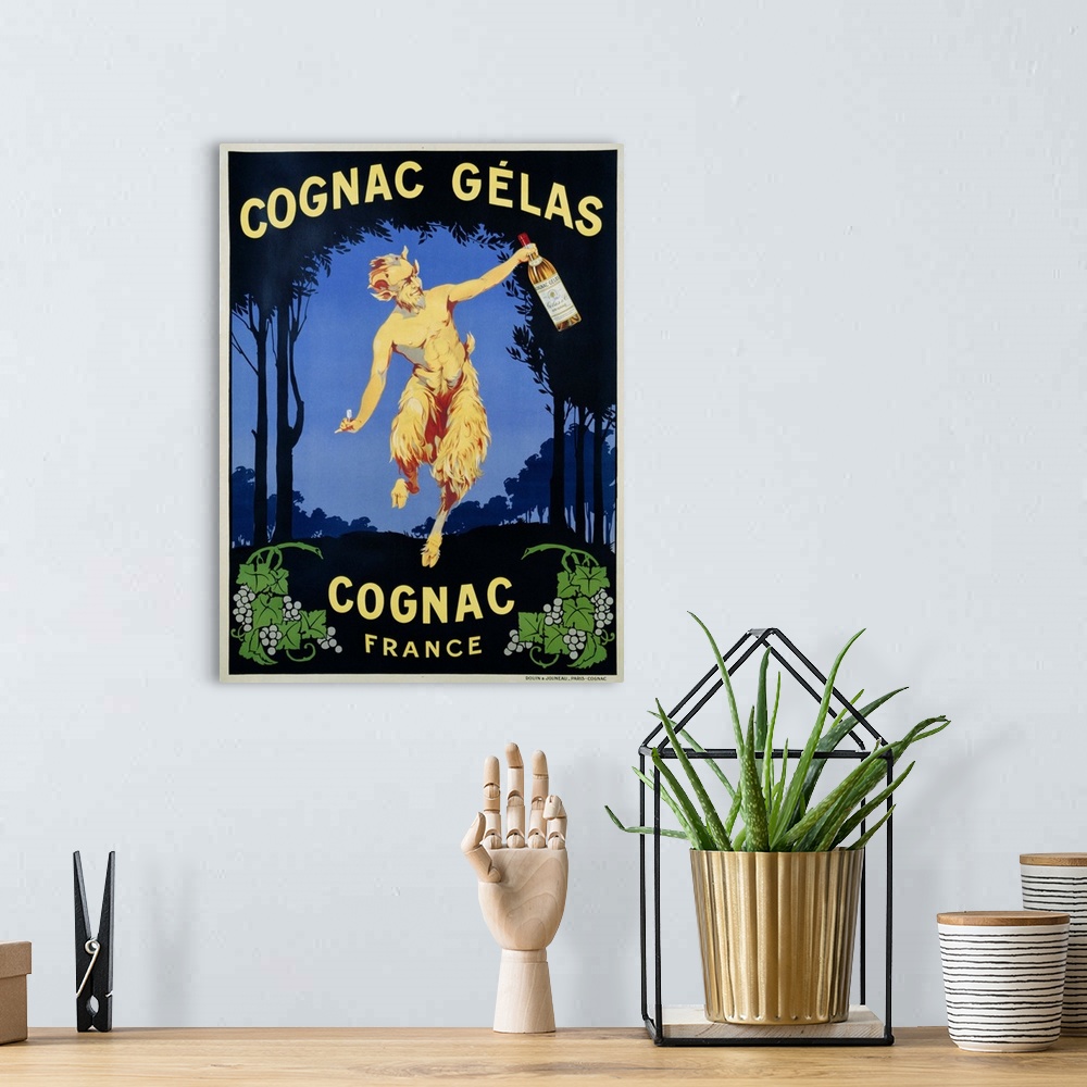 A bohemian room featuring Cognac Gelas Poster