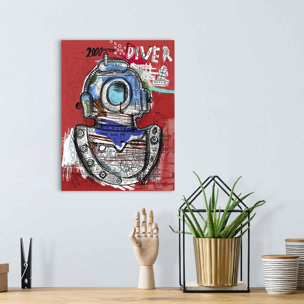 A bohemian room featuring Diver