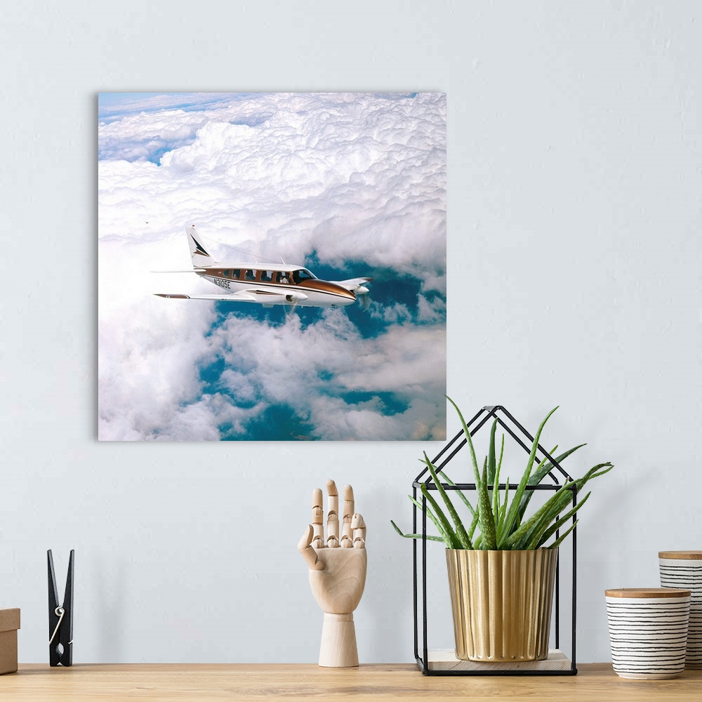 A bohemian room featuring Navajo Piper Plane Flying