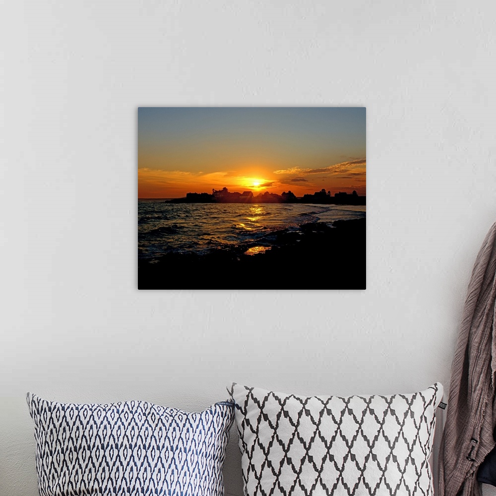 A bohemian room featuring Sunrise on the coast