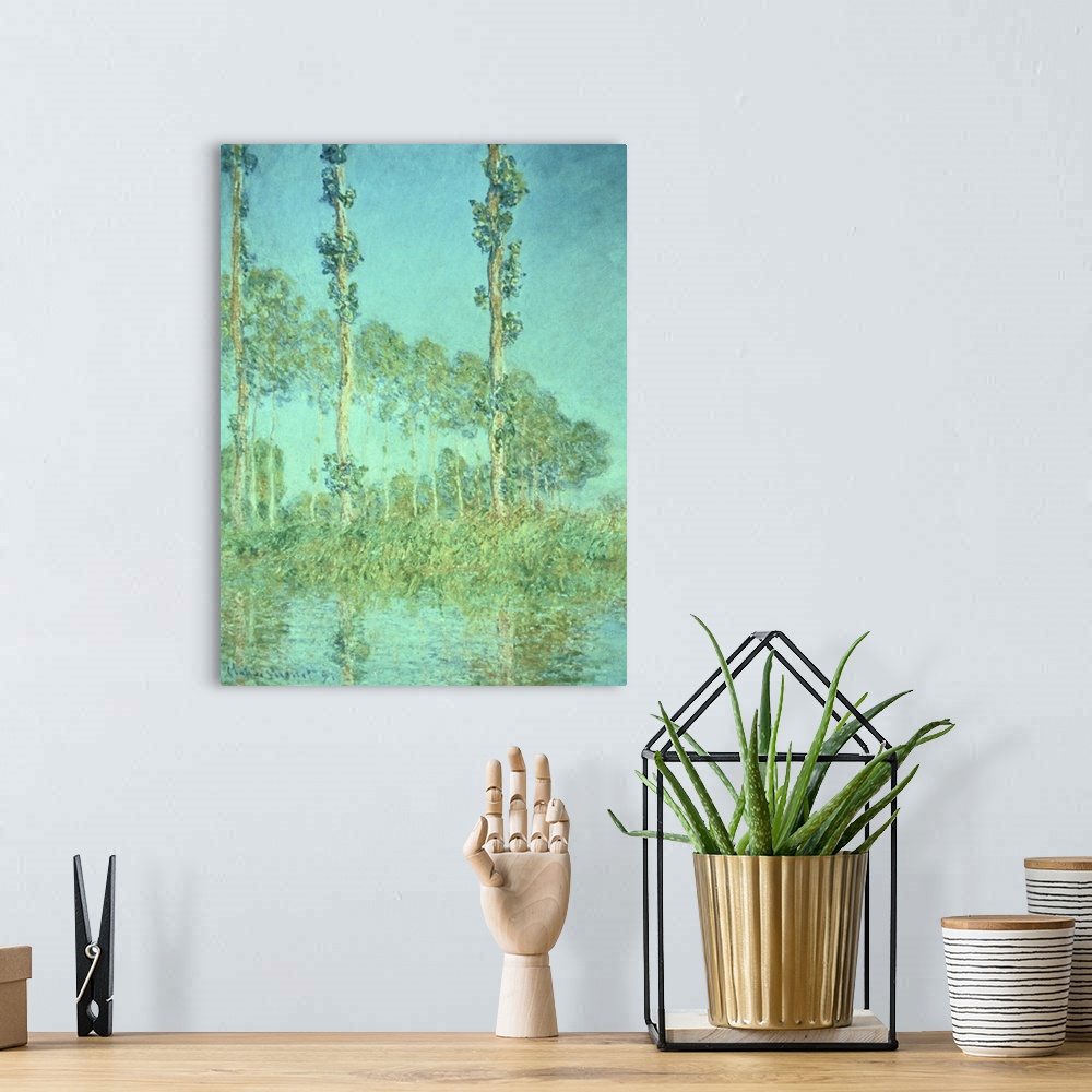 A bohemian room featuring Trees and water