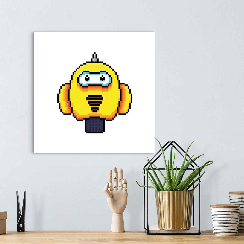 A bohemian room featuring Yellow Robot