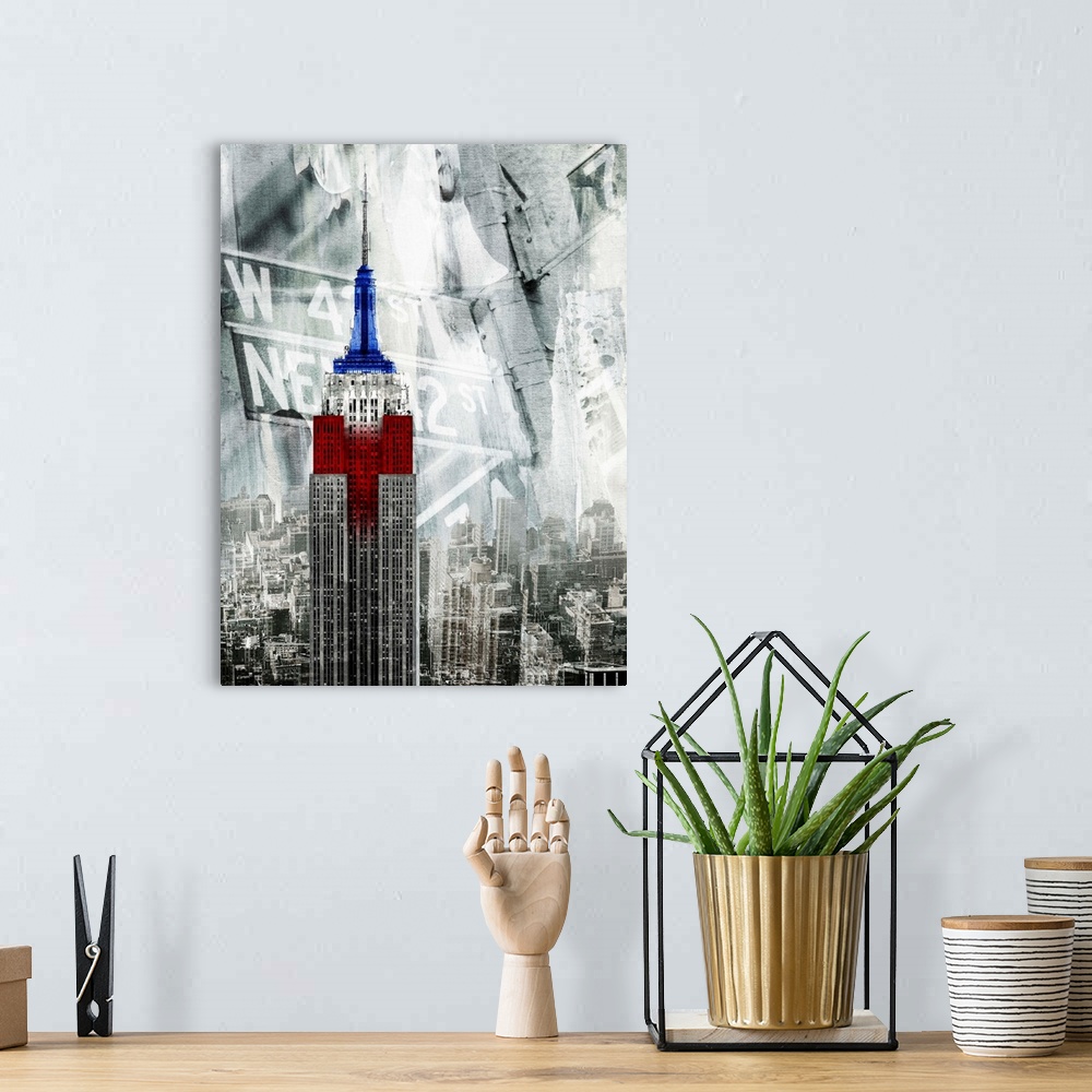 A bohemian room featuring Patriotic Empire State