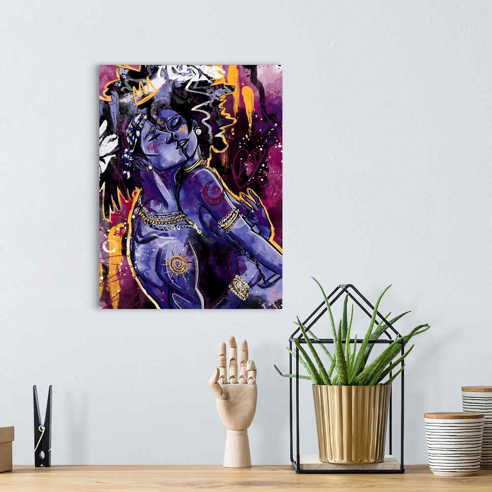 Black Inky Perfume in Purple Wall Art, Canvas Prints, Framed Prints, Wall  Peels