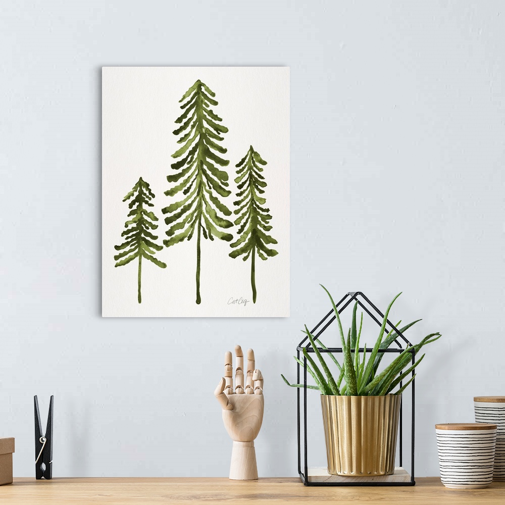 A bohemian room featuring Sage Pine Trees